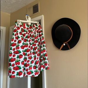 Strawberry patch skirt!